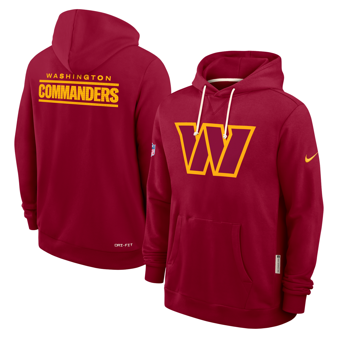 Commanders 2025 Nike Men's Sideline DRI-Fit Hoodie