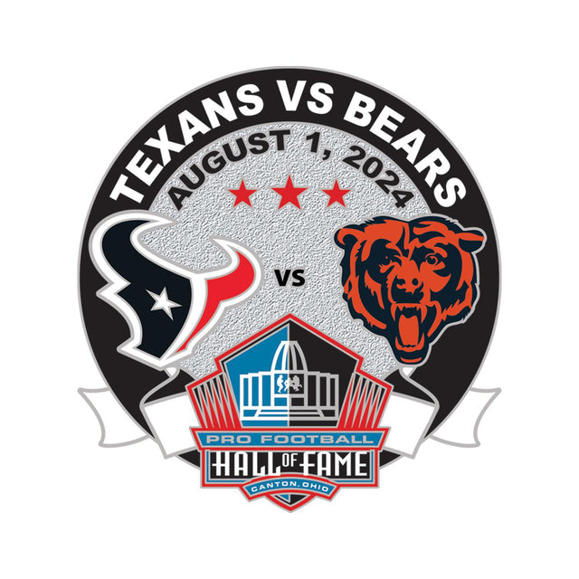 Texans vs. Bears Hall of Fame Game Pin 2024