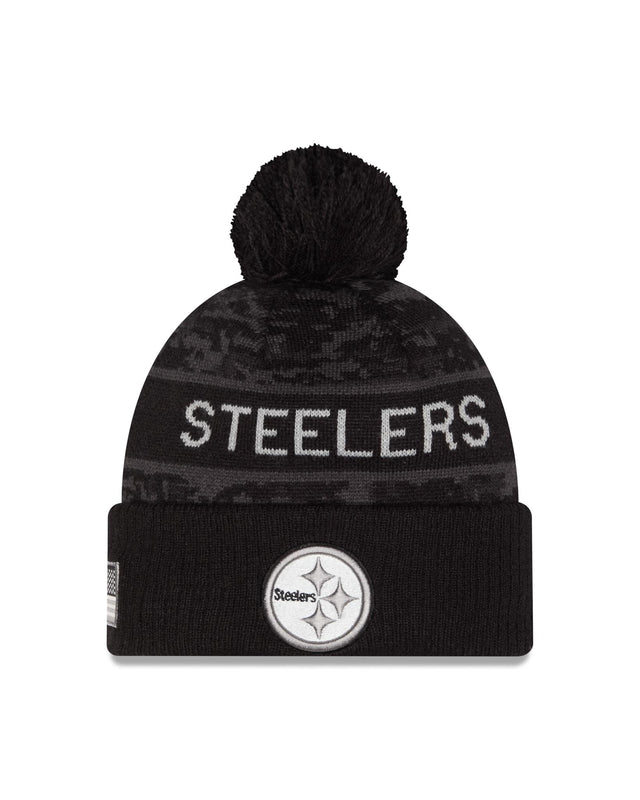 Steelers 2026 New Era Men's Salute to Service Knit Pro Football Hall of Fame