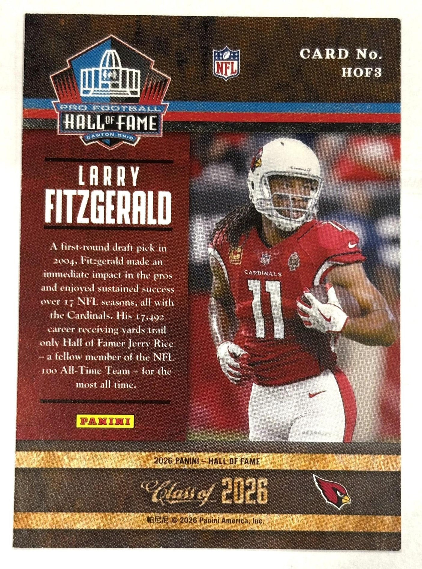 Hall of Fame Class of 2026 Panini® Card Set