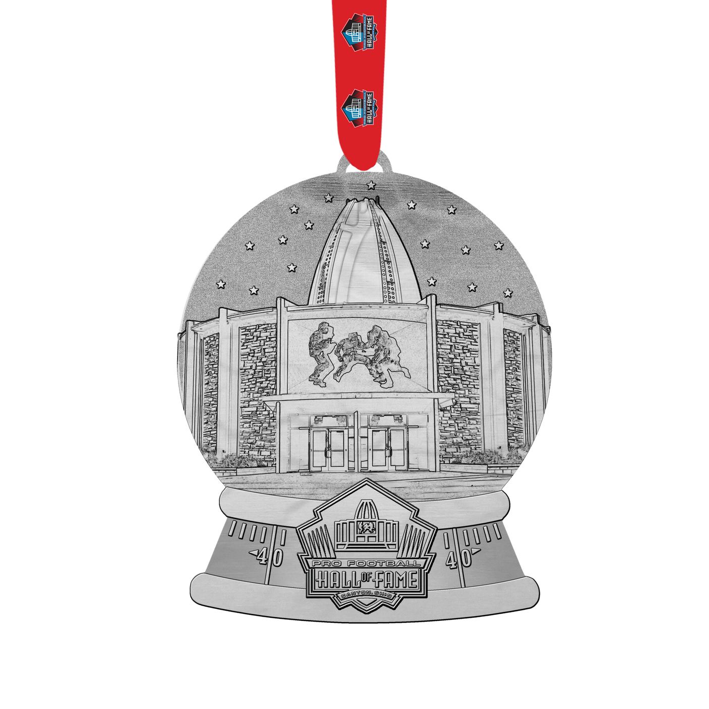 Hall of Fame 2025 Annual Aluminum Snow Globe Ornament