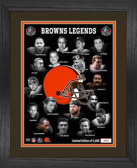 Browns Hall of Fame Legends 11x17 Photo Mint