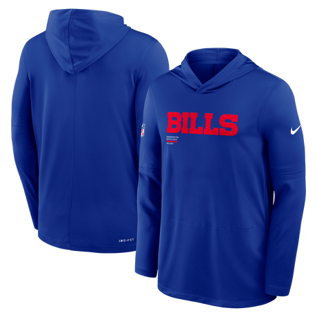Bills 2025 Nike Men's Dri-Fit Lightweight Long Sleeve Hoodie Top