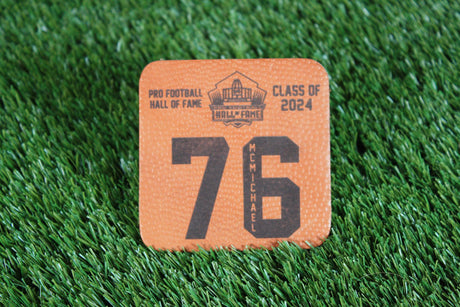 Steve McMichael Class of 2024 Leather Player Coaster
