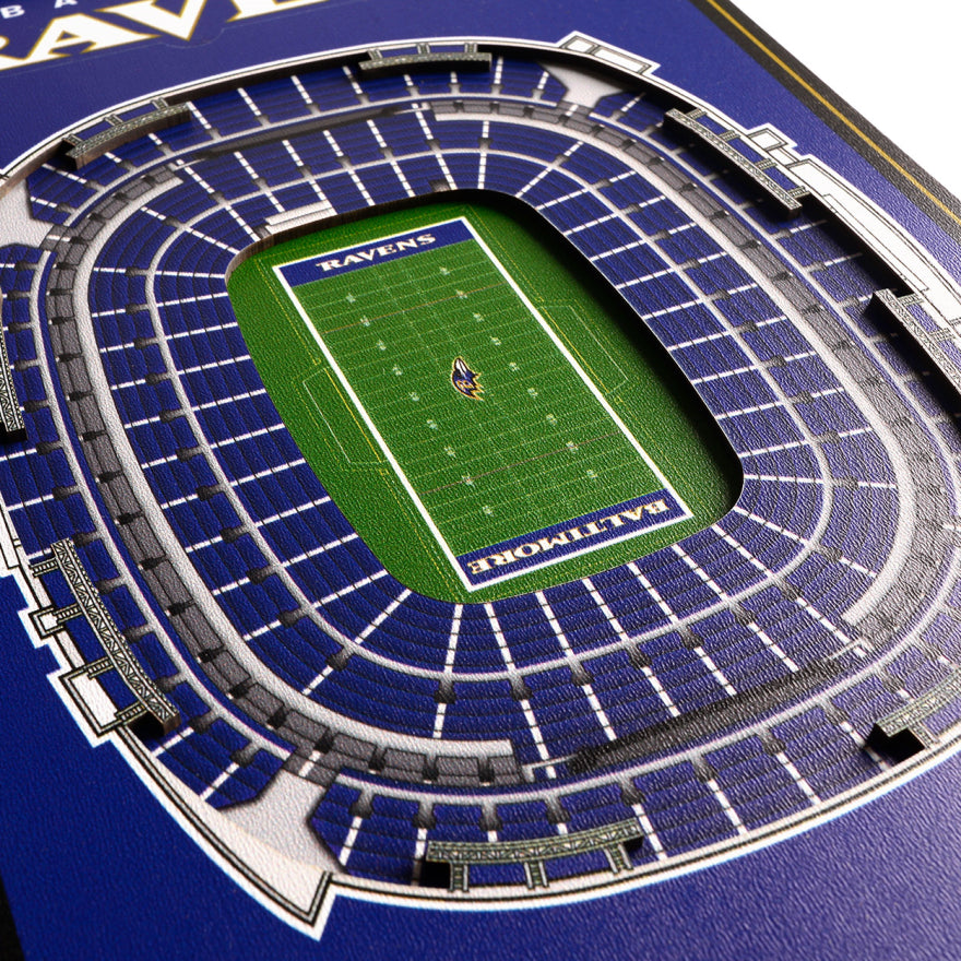 Ravens 8" x 32" 3D Stadiumview Banner