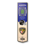 Ravens 8" x 32" 3D Stadiumview Banner