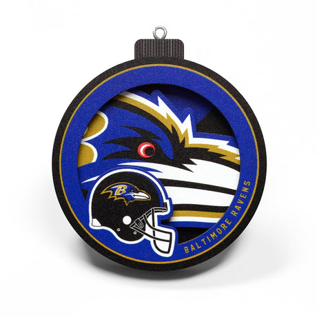 Ravens 3-D Logo Ornament