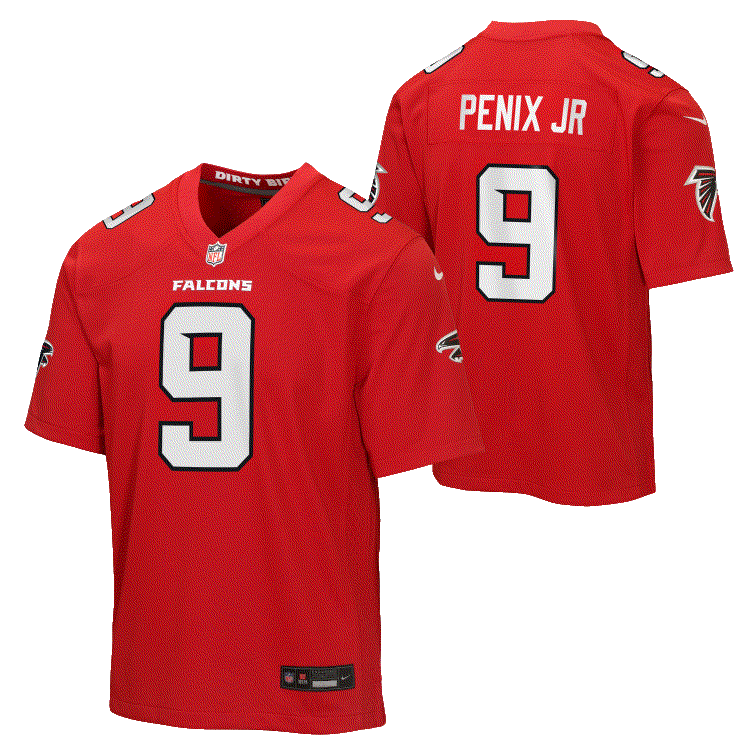 Falcons Michael Penix Jr. 2026 Youth Nike Game Jersey