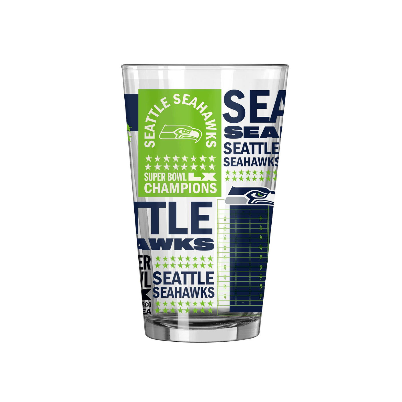 Seahawks Super Bowl LX (60) Champs Pint Glass