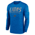 Lions 2026 Nike Men's Team Issue Velocity Long Sleeve T-Shirt Pro Football Hall of Fame