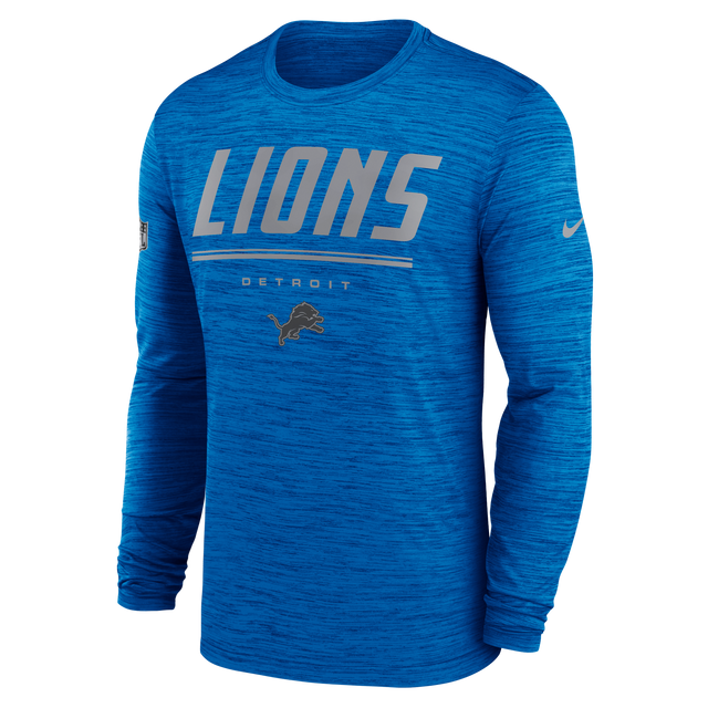 Lions 2026 Nike Men's Team Issue Velocity Long Sleeve T-Shirt Pro Football Hall of Fame