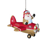 49ers Santa Airplane Ornament Pro Football Hall of Fame