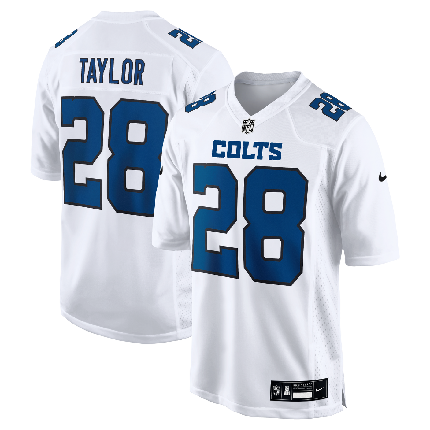 Colts Jonathan Taylor Men's Tundra White Nike Game Jersey