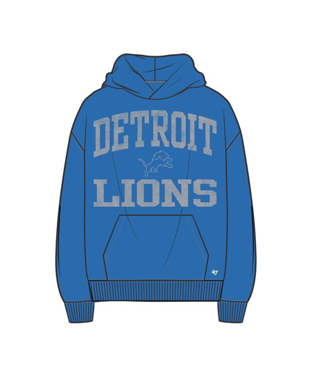 Lions 2026 '47 Brand Men's Campus Stack Arched Foundation Hoodie Pro Football Hall of Fame