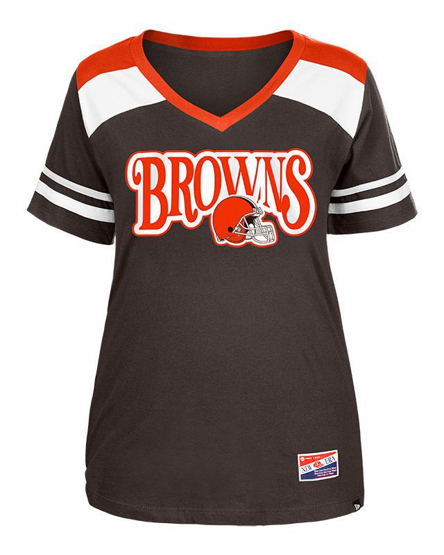 Browns Women's New Era Helmet T-Shirt