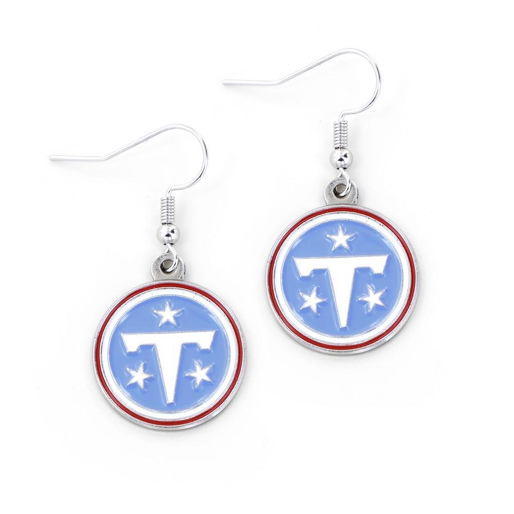 Titans Logo Dangler Earrings