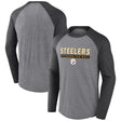 Steelers Men's Fanatics Triblend Long Sleeve T-Shirt