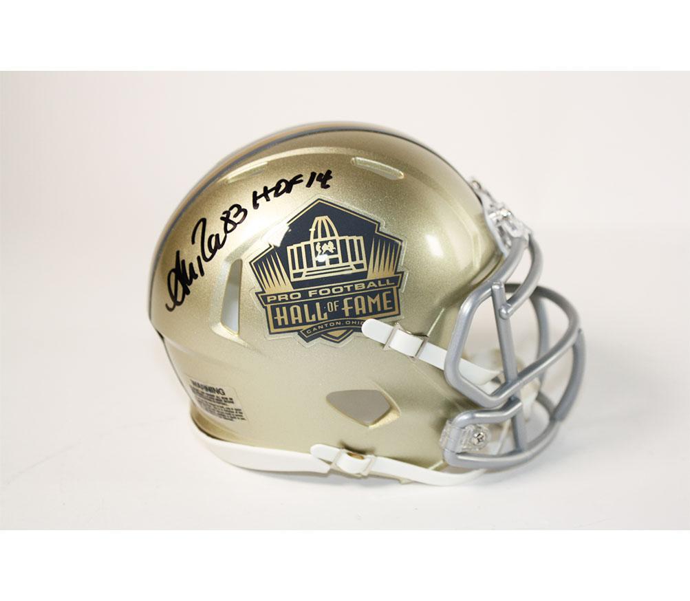 Andre Reed Autographed Hall Of Fame Gold Mini Helmet