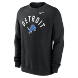 Lions 2026 Nike Men's Club Fleece Pullover Crewneck Pro Football Hall of Fame