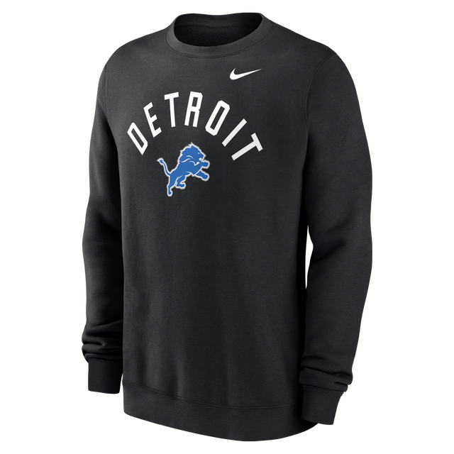 Lions 2026 Nike Men's Club Fleece Pullover Crewneck Pro Football Hall of Fame