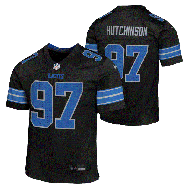 Lions Aidan Hutchinson Youth Nike Alternate Game Jersey