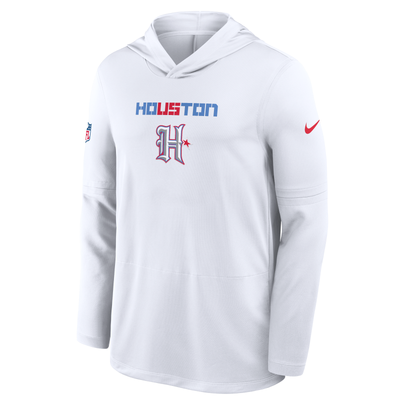 Texans 2026 Nike Men's Rivalries Collection Sideline Dri-FIT Long-Sleeve Hooded Top