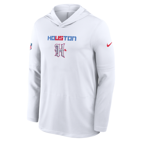 Texans 2026 Nike Men's Rivalries Collection Sideline Dri-FIT Long-Sleeve Hooded Top
