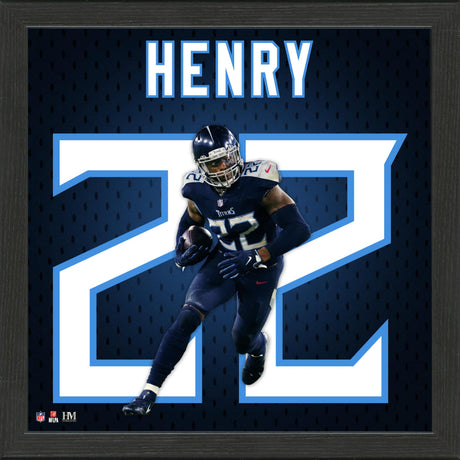 Tennessee Titans Derrick Henry NFL Impact Jersey Frame