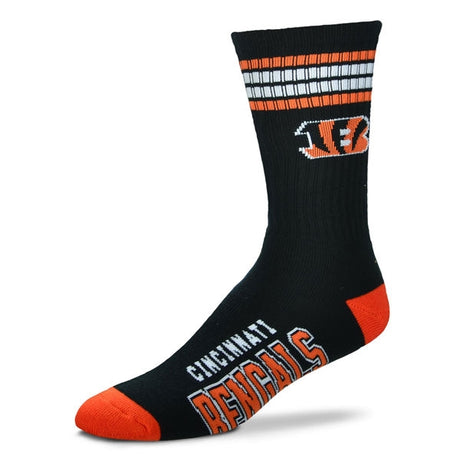 Bengals 4 Stripe Deuce Sock