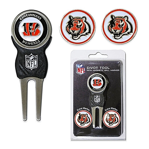 Bengals Divot Tool & Ball Markers Set