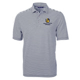HBCU Team Cutter & Buck Men's Virtue Recycled Stripe Featherlight Pique Polo