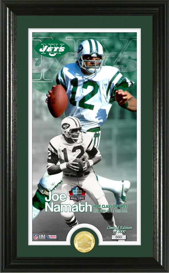 Joe Namath 1985 NFL Hall of Fame Supreme Bronze Coin Photo Mint