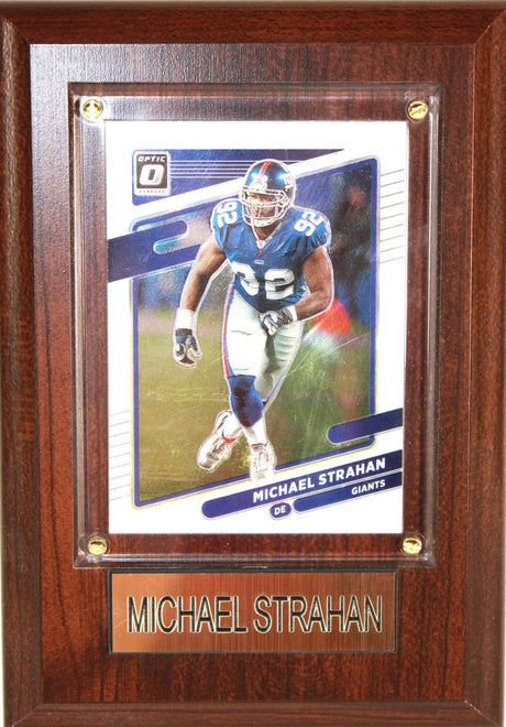 Michael Strahan 4x6 Plaque