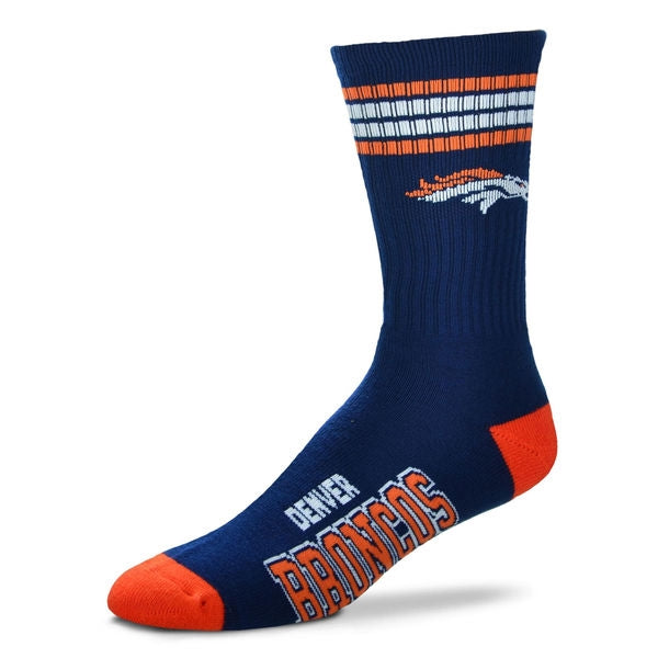 Broncos 4 Stripe Deuce Sock