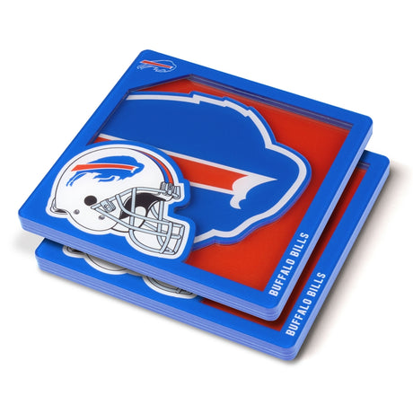 Bills 3D Logo Series Coaster