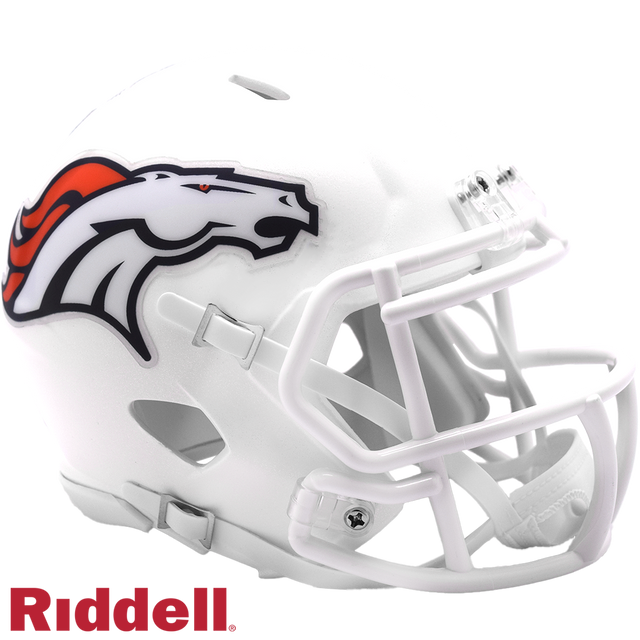 broncos football helmets Broncos 2024 On-Field Alternate Speed Mini Helmet – Pro Football Hall of Fame