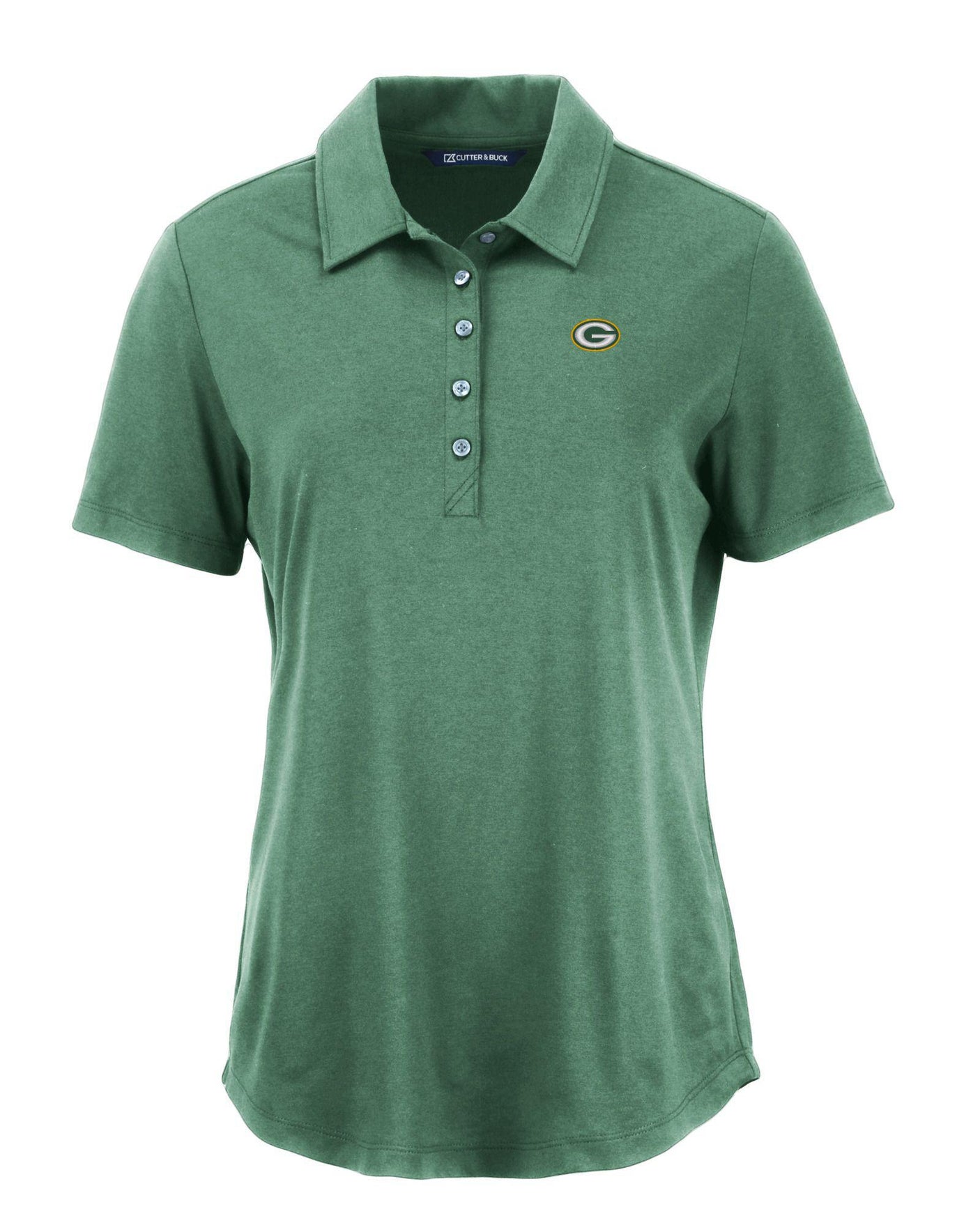 Packers Cutter and Buck Women's Coastline Epic Comfort Eco Polo