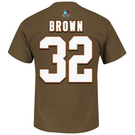 Jim Brown Cleveland Browns 2017 Hall of Fame Name and Number Tee