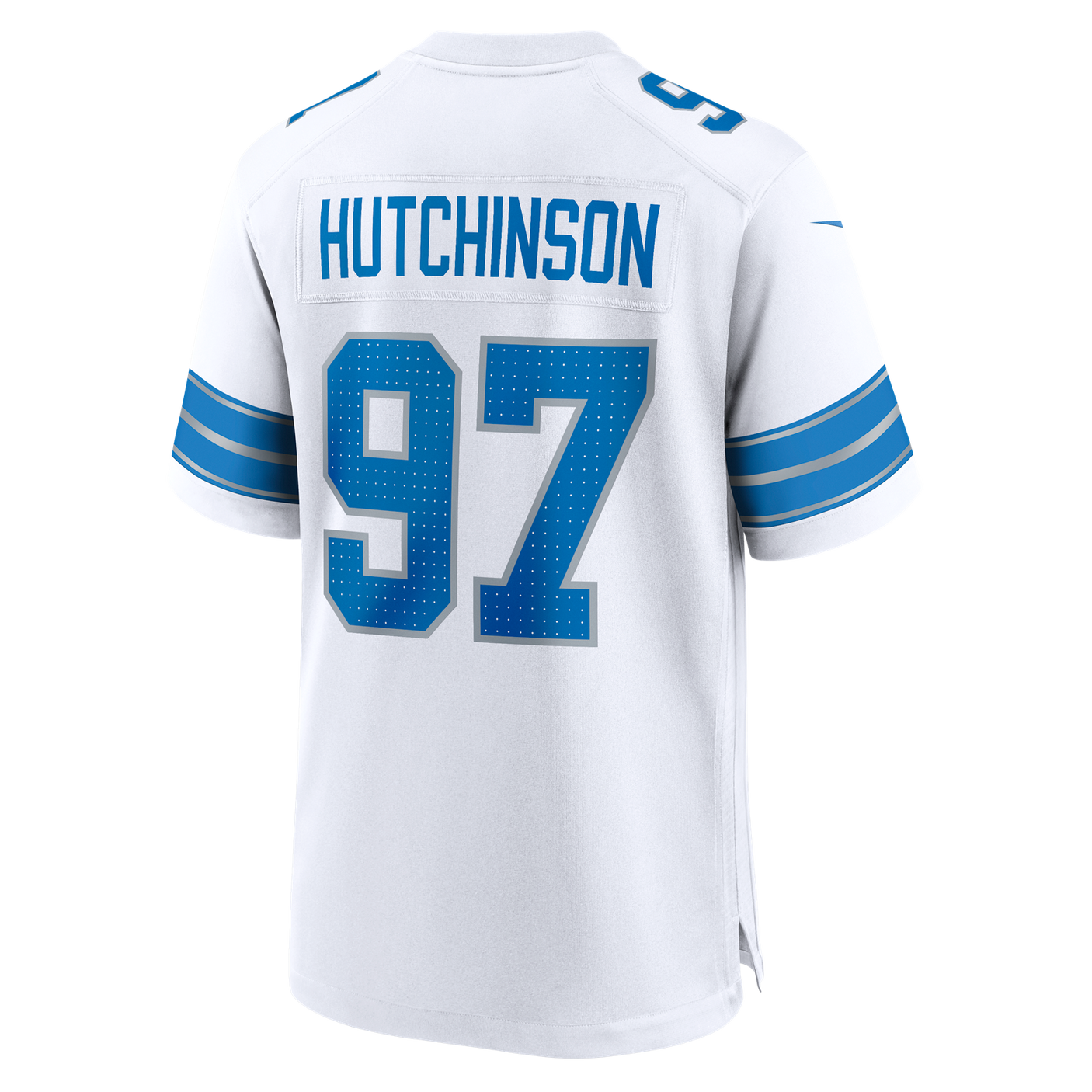 Lions Aidan Hutchinson Men's White Road Nike Game Jersey