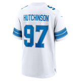 Lions Aidan Hutchinson Men's White Road Nike Game Jersey