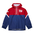 Giants 2025 Mitchell & Ness Men's NFL Tie Breaker Anorak Vintage Logo Lightweight Windbreaker
