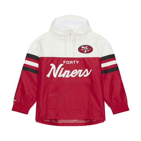 49ers 2026 Mitchell & Ness Men's Head Coach Lightweight Anorak Windbreaker Pro Football Hall of Fame
