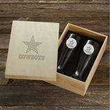 Dallas Cowboys 2-Piece Pilsner Set with Collectible Box