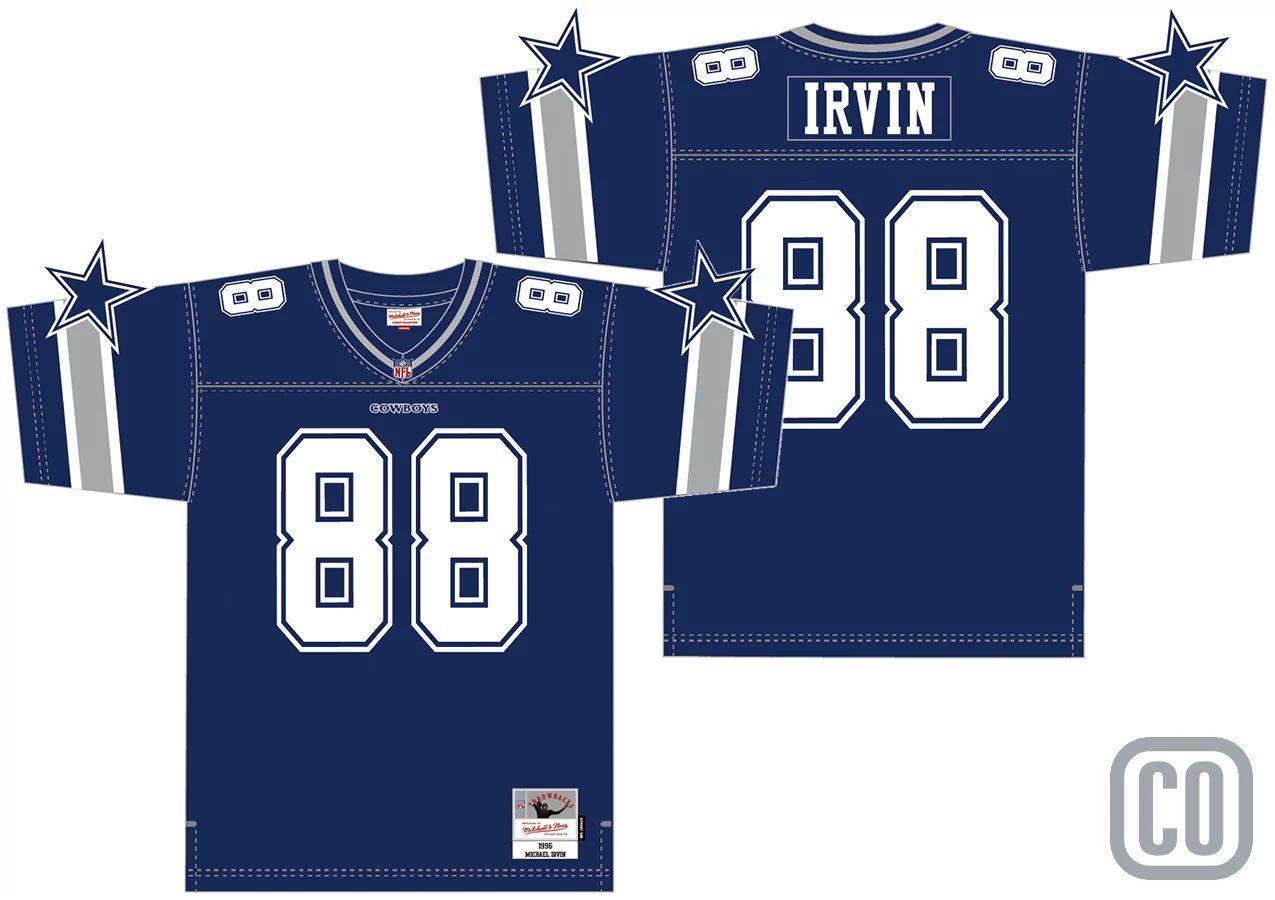 Michael Irvin Men's Cowboys White Legacy Jersey 1996