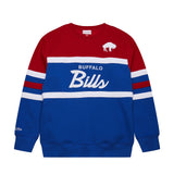 Bills Men's Mitchell & Ness Head Coach Vintage Logo Crewneck