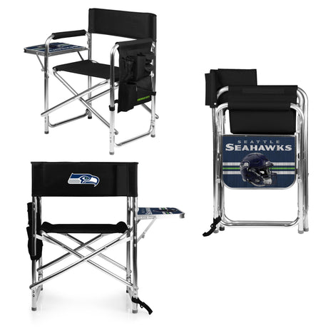 Seahawks Black Sports Chair Pro Football Hall of Fame