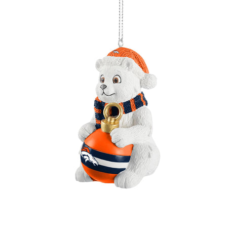 Broncos Sitting Polar Bear Ornament