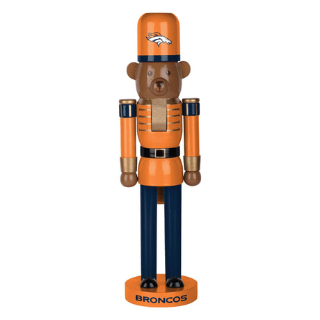 Broncos 14 Inch Bear Nutcracker Pro Football Hall of Fame
