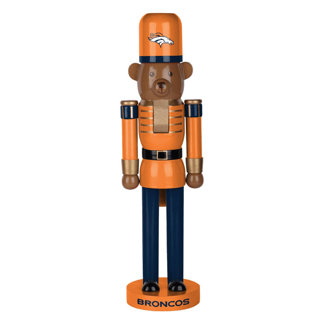 Broncos 14 Inch Bear Nutcracker Pro Football Hall of Fame