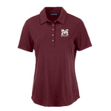 HBCU Team Cutter & Buck Women's Coastline Recycled Double Peached Polo